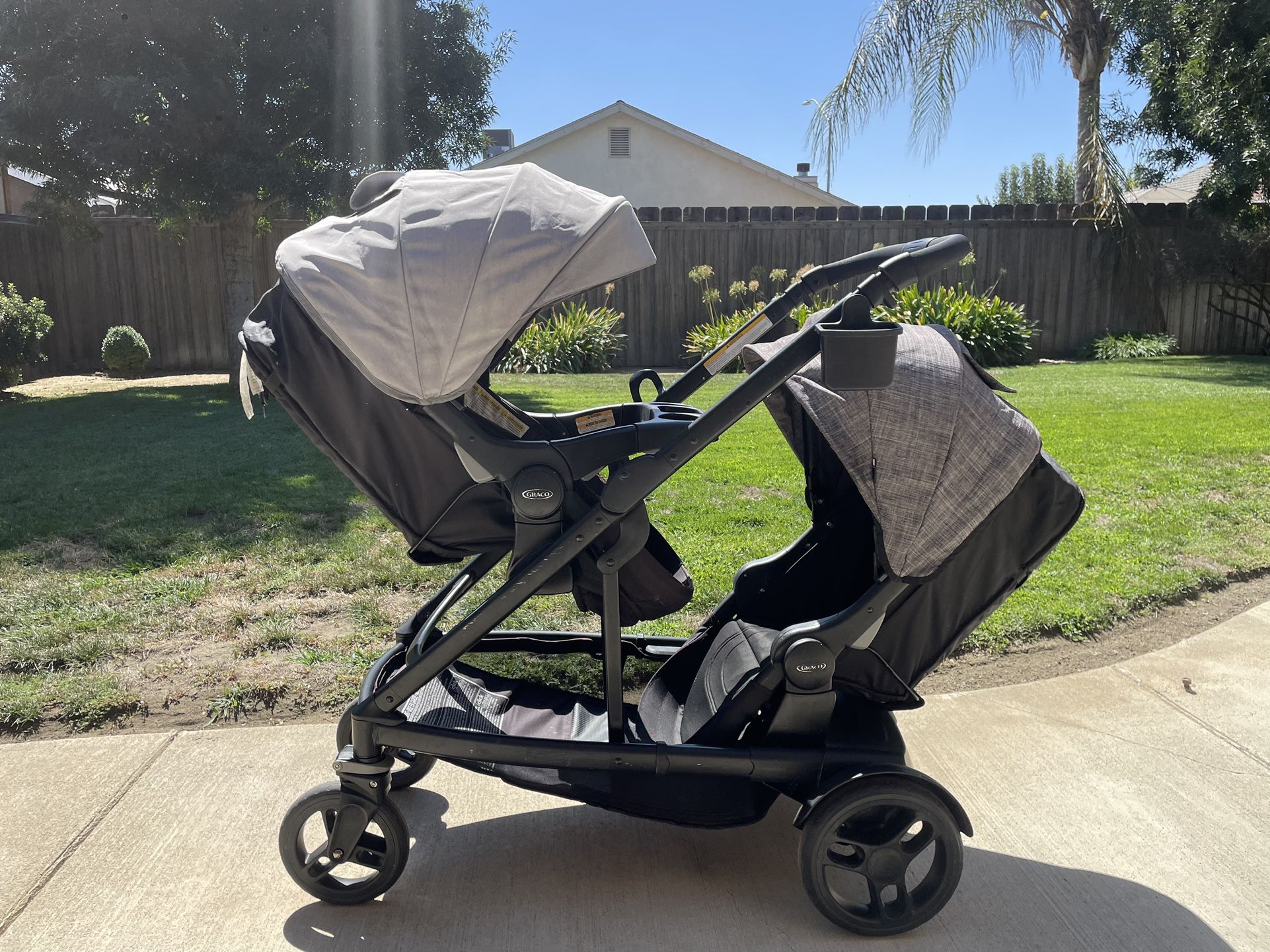 Very Large Double Stroller Uno2duo Uno 2 Duo 