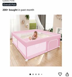 Pink play pin for babies