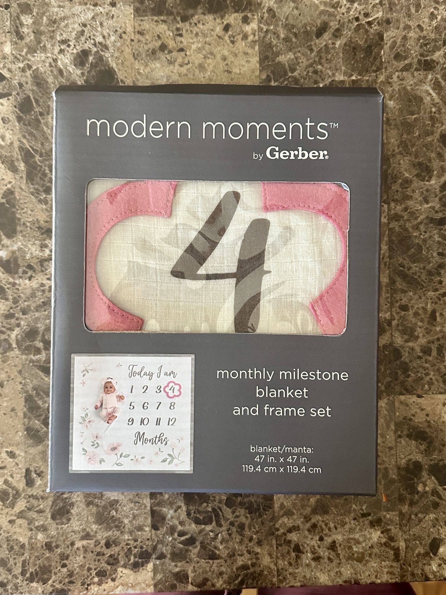 Baby Monthly Milestone Blanket BRAND NEW!