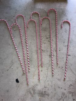 Candy canes for front entrance….