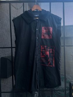 Raf Simon’s Button up shirt with hoodie