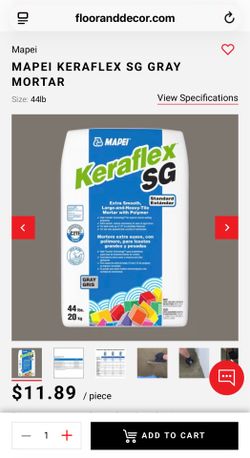 Mapei keraflex sg thinset