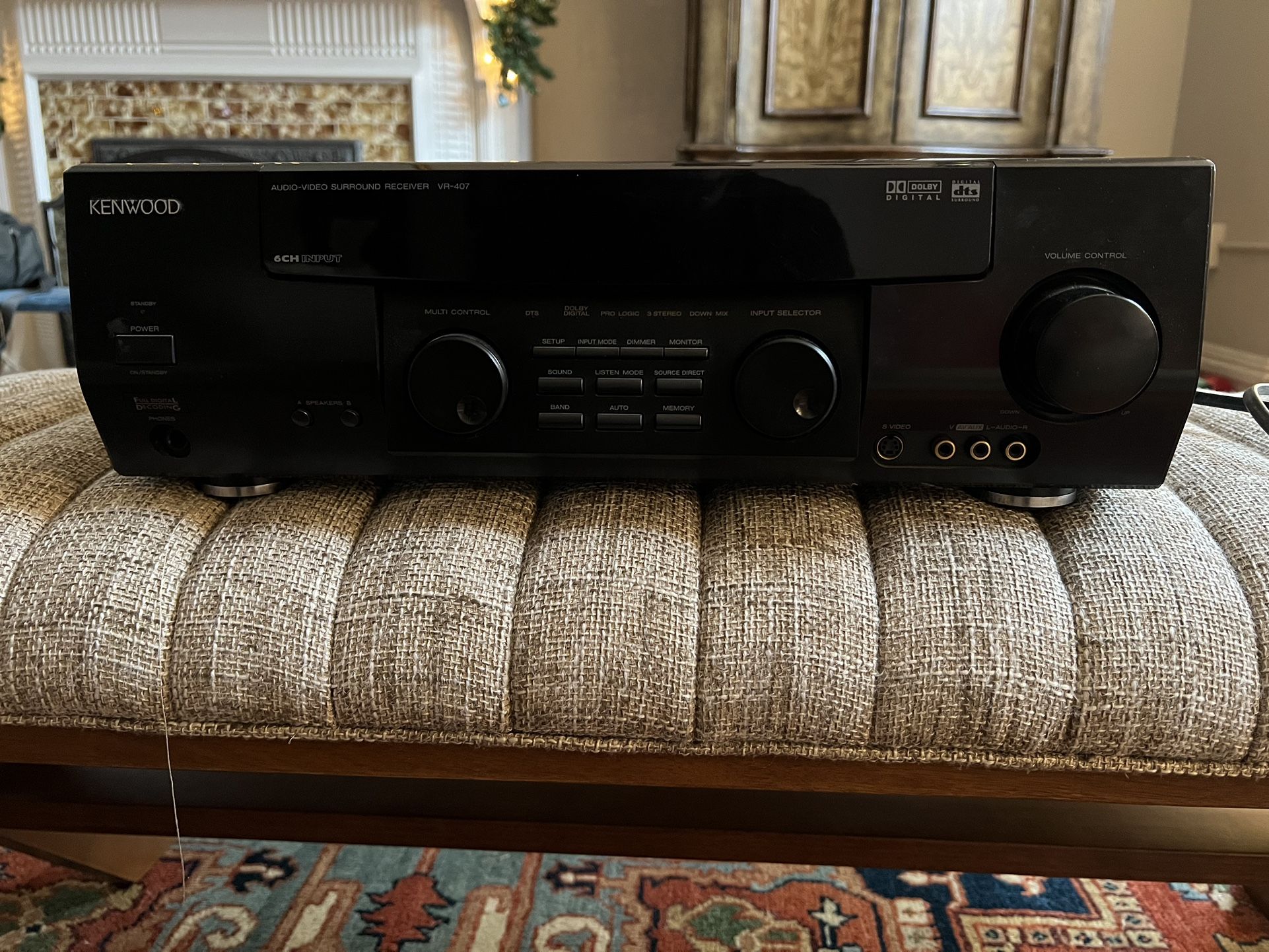 Kenwood 5.1 Surround Receiver And Polk Audio R40 Front Channel Speakers