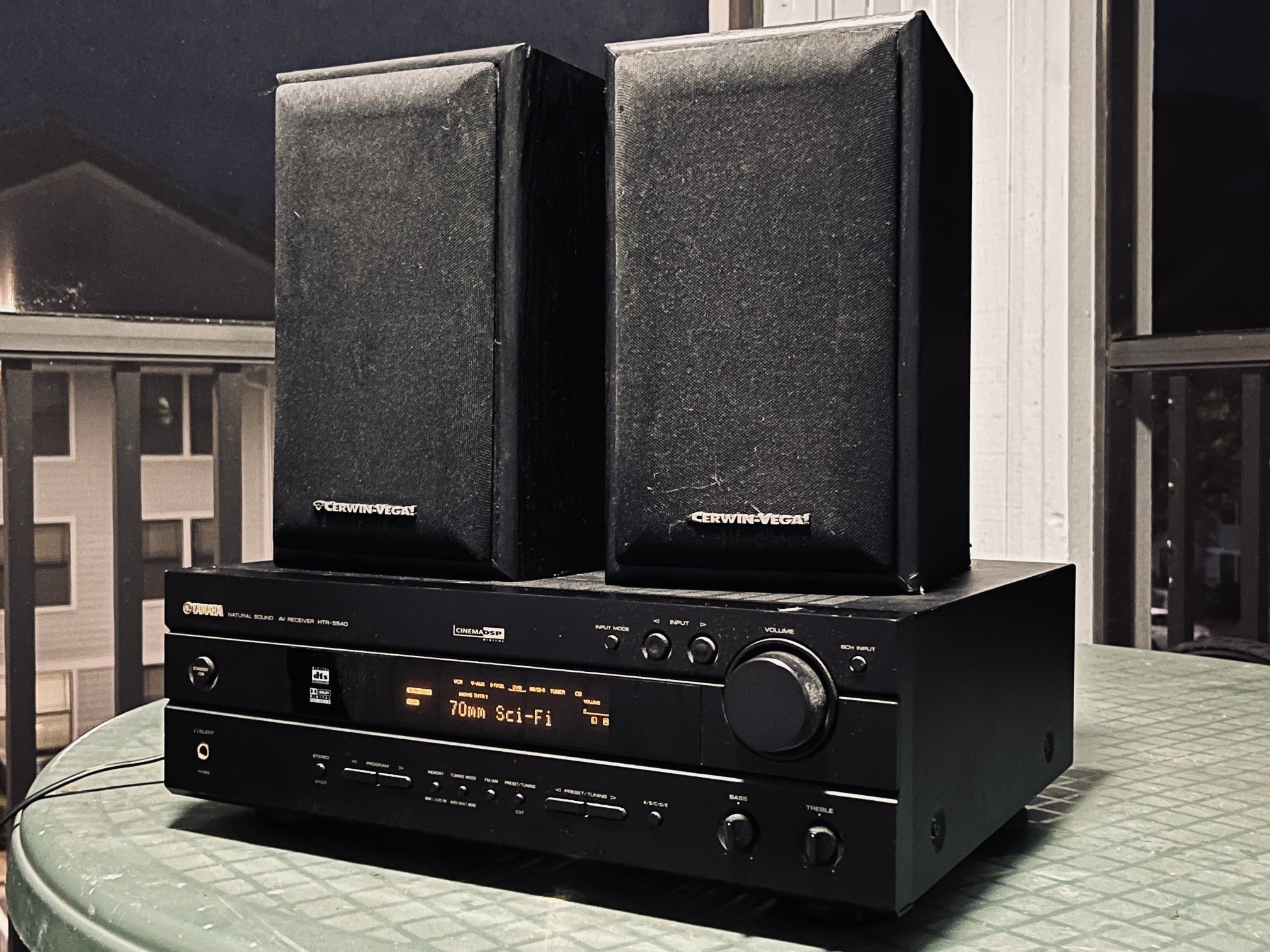Yamaha HTR-5540 & Cerwin Vega E-705 monitors
