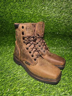 JUSTIN MEN'S STEEL-TOE WORK BOOT 10.5D