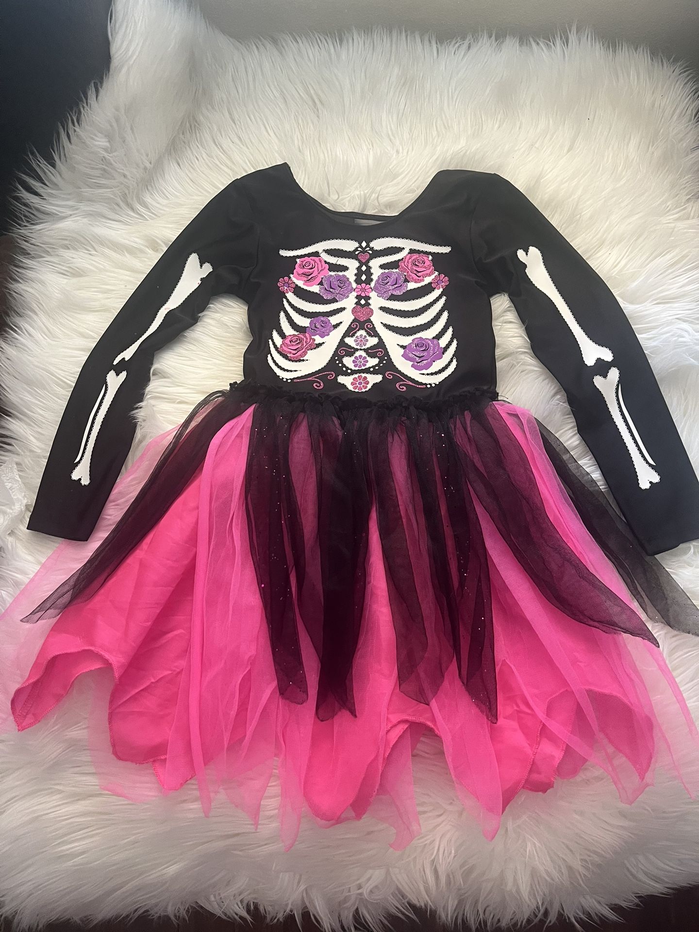 Skeleton Dress Girls 6-8
