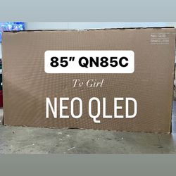 SAMSUNG 85-Inch Class Neo QLED 4K QN85C Series Neo Quantum HDR, Dolby Atmos, Object Tracking Sound, Motion Xcelerator Turbo+, Gaming Hub, Smart TV wit