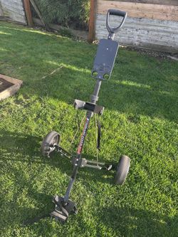 2 Fairway Flyer 501 Golf Push Cart – Folding 2-Wheel Golf Cart