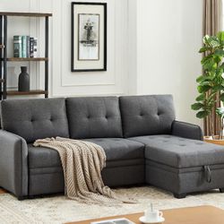New! Sectional Sofa Bed, Sofa Bed, Sectional Sofa With Pull Out Bed, Sleeper Sofa, Sofa Chaise Storage Bed