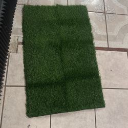 Dog Kennel Grass Rug