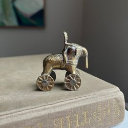 Small Vintage Brass Elephant ( firm on price ) 