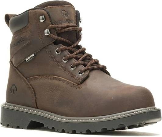 NEW SZ 7 Work Boots Wolverine Men Floorhand Met Guard WATERPROOF Steel Toe Safety Boot Construction