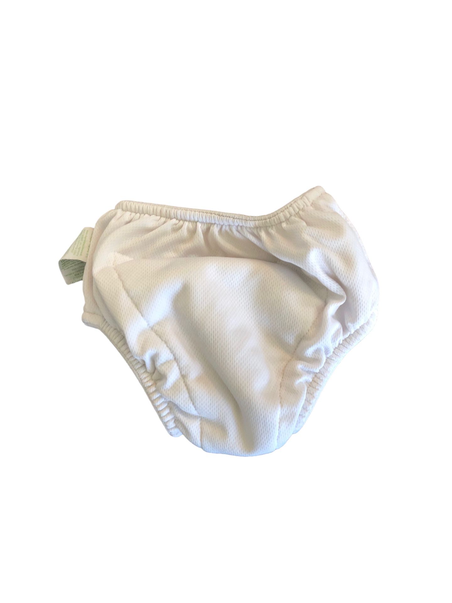EUC 18 m Unisex Green Sprouts White Reuseable Washable Swim Diaper