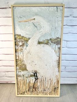 Huge White Heron Art