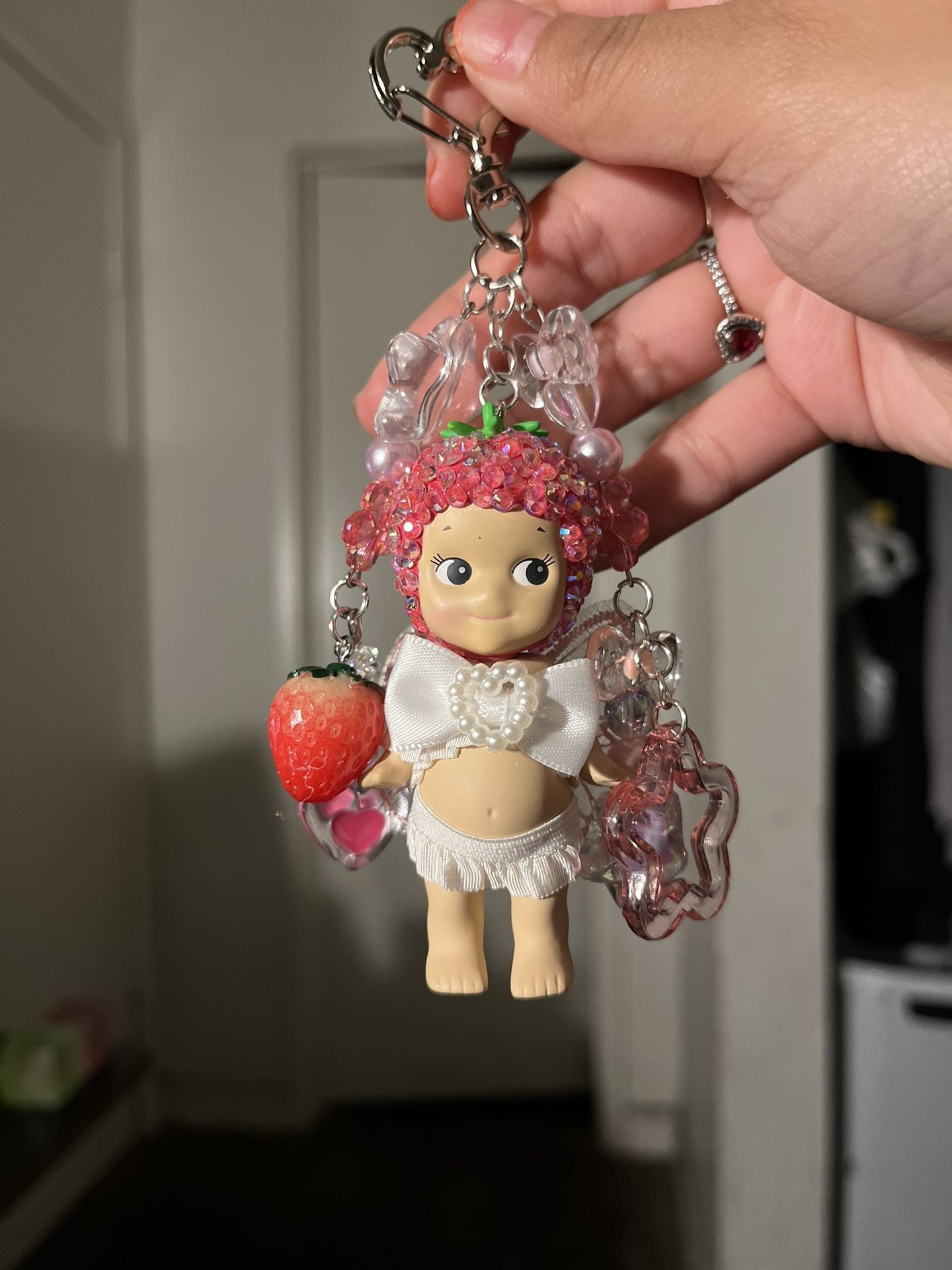 Sonny Angel Raspberry Charm Keychain