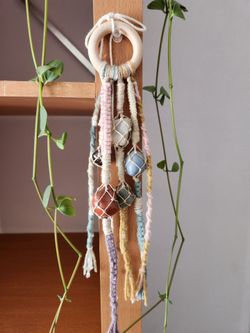 Hanging Crystal Macrame