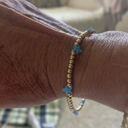 Opal Gold Bead Bracelet 