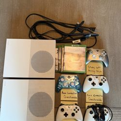 2× Xbox One S (1TB) + 5 Controllers + Games – Bundle Preferred 