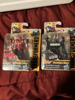 Cliff Jumper And Barricade Transformer Energon Igniters 