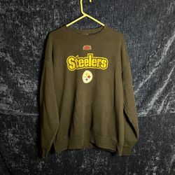 Brown vintage NFL Pittsburgh Steelers crewneck sweatshirt sportswear