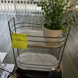 2-Tier Metal Cart + Misc $5 Each 