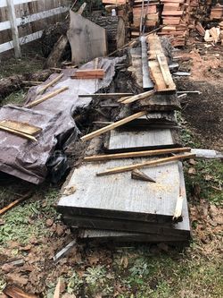 Large Size Live Edge Fir Slabs