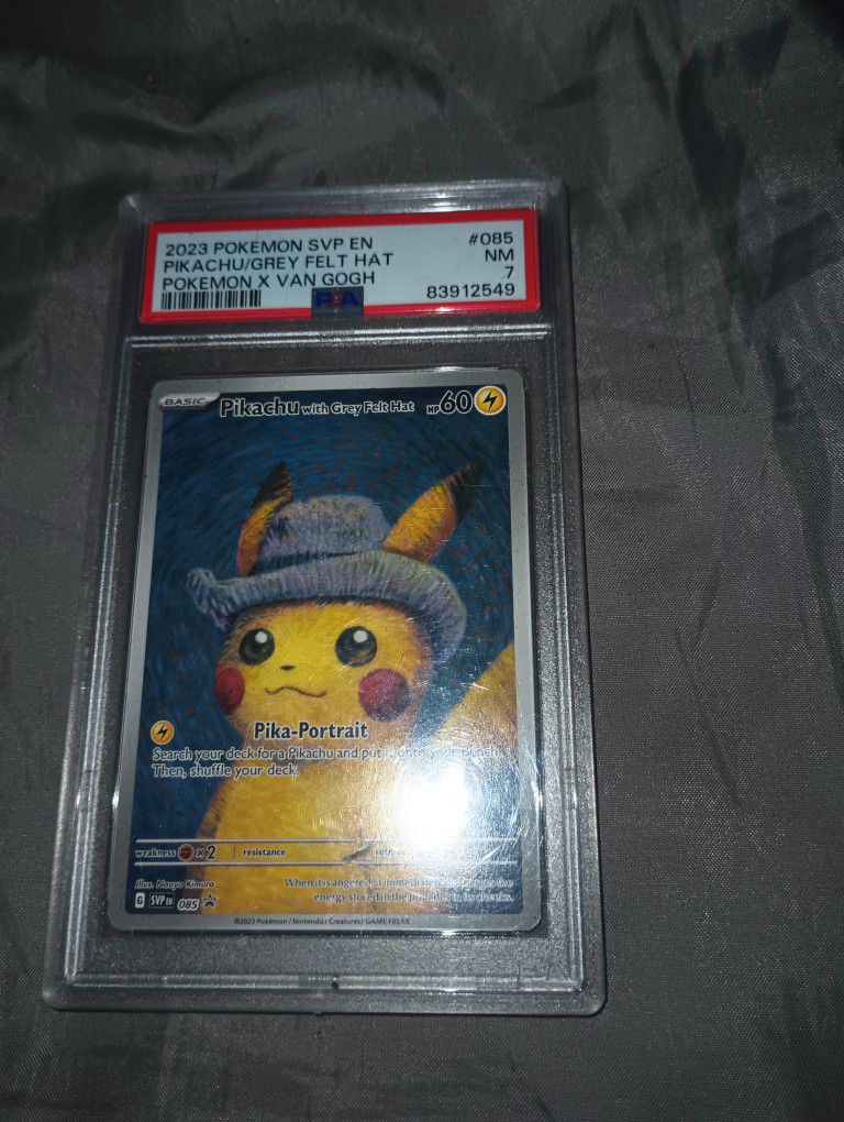 Pokemon Pikachu Felt Hat 085 PSA 7new