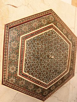 Persian Candy Dish Wooden Box $45 Inlaid Mosaic