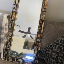Mid Century Syroco Brutalist Wall Mirror 1970