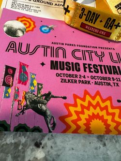 ACL weekend 1 wristband. GA+