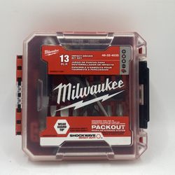 Milwaukee Tool 48-32-4035 13 Piece Driver Bit Set, 1/4 In Hex Shank Size