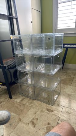 Free  display cases (from Costco)
