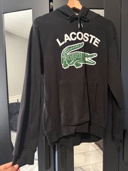 Lacoste Big Croc Logo Pullover Hoodie