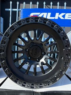 Rines LOCK GRIT 17x9 6x139 .7 MM 106.20 MATTE BLACK PICKUP PRICE