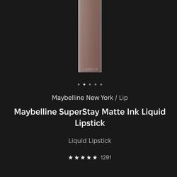 MAYBELLINE Super Stay Matte Ink Liquid Lipstick-SHADE 60 POET!