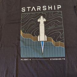 SpaceX Starship Flight 4 Shirt Size L