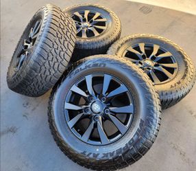 18" Toyota Landcruiser/ Sequoia/Tundra New Satin Black Wheels and Tires