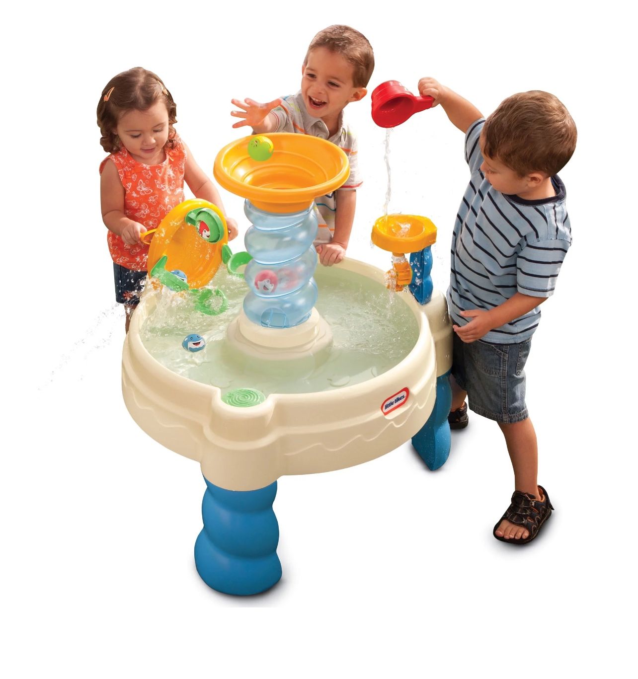 Spiralin' Seas Waterpark with Lazy River Splash Action for Kids 2+ Years, New in Box