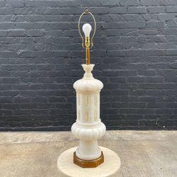 Mid-Century Modern Sculpted Marble Table Lamp with Gold Leaf Base, c.1960’s - Delivery Available