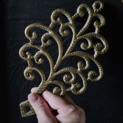 Vintage Brass Tree Of  Life Trivet/Wall Hanging