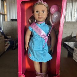 Anita is an 18-inch birthday doll from the Our Generation brand