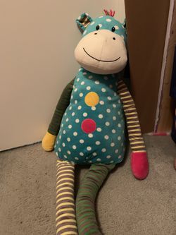 Large stuffed sock monkey