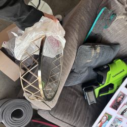 Glass And Gold Cake Stand