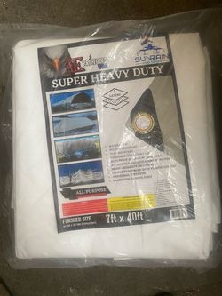 7x40’ super heavy duty new side wall panel waterproof tarp
