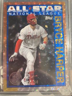 2025 topps series 1 35th anniversary 1990 Bryce Harper Gold Crackle Foil parallel  /50