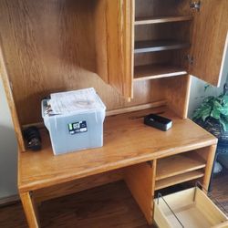 Desk.  Good Condition.  49" L. 66" H  25" D