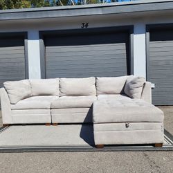 Grey Thomasville Modular Sectional Couch 