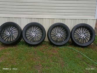 Rims for a truck  305/35R24  six bolts will fit Chevrolet GMC  Cadillac SUVs