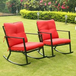 2 pcs brand new  patio rocking chairs 