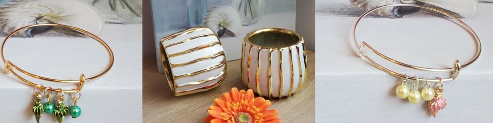 Gold Ceramic Vase | White and Gold Ceramic Vase